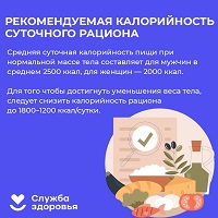 Средняя суточная калорийность