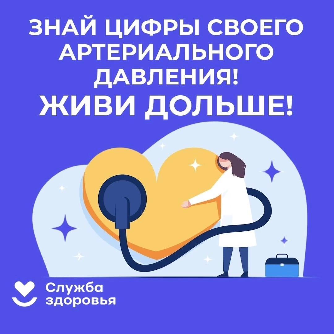 Знай цифры своего артериального давления! Живи дольше!